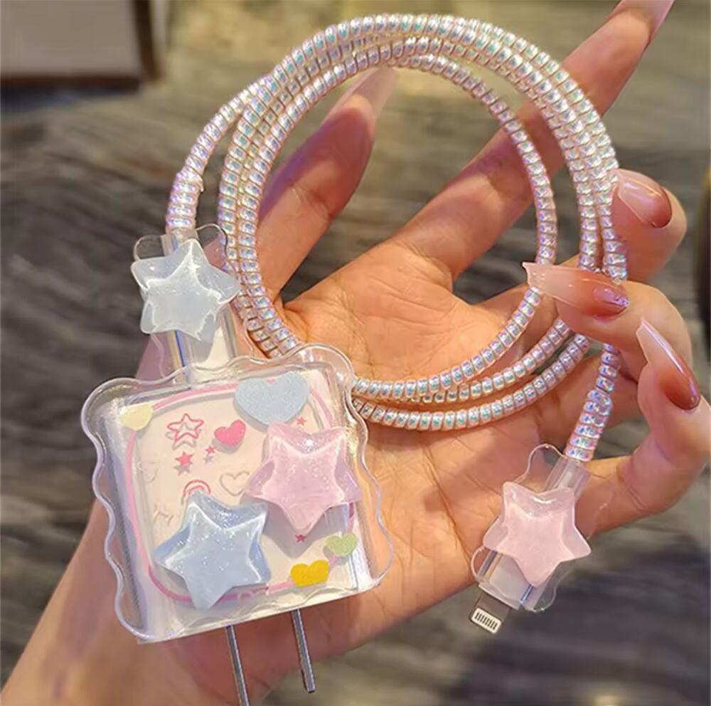 Mystery Stars iPhone Charger Protector P34